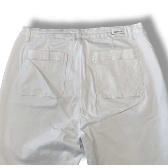 Judy Blue Jeans White Flare Fit Button Fly Stretch Denim JB88215 Women’s Sz 20W - Picture 14 of 14
